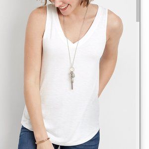 Maurices 24/7 V Neck Tank Top Size S